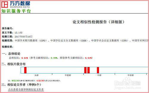 万方论文相似性检测报告